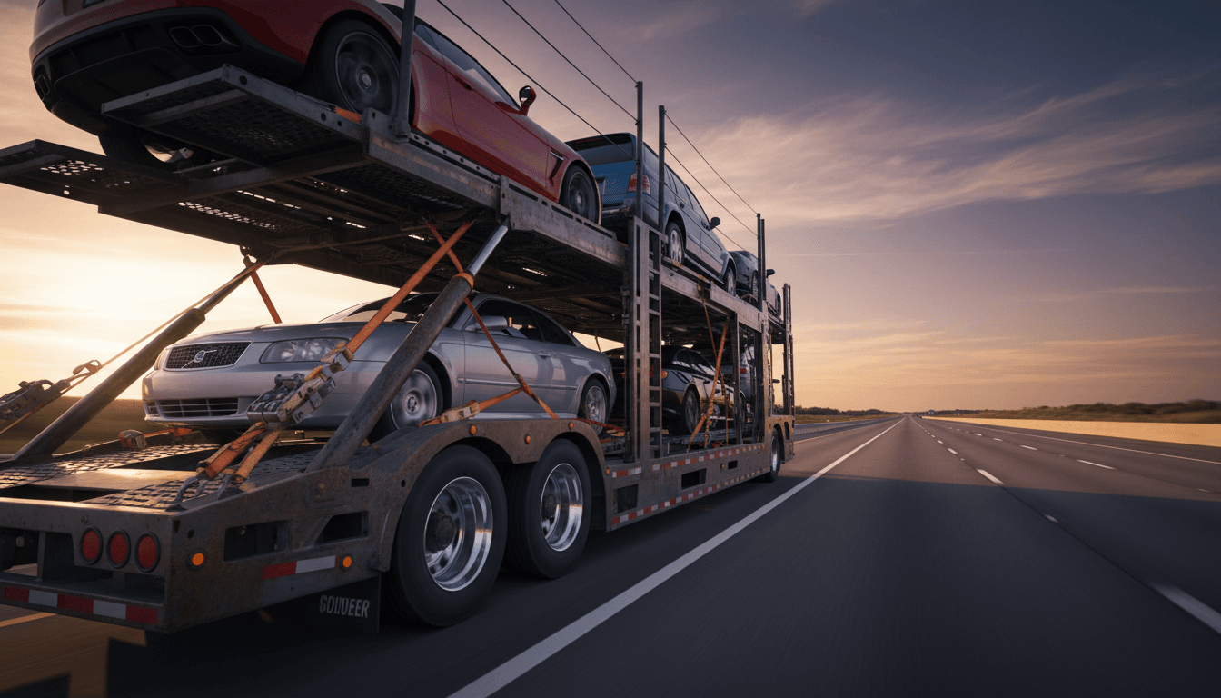 Open auto transport carrier